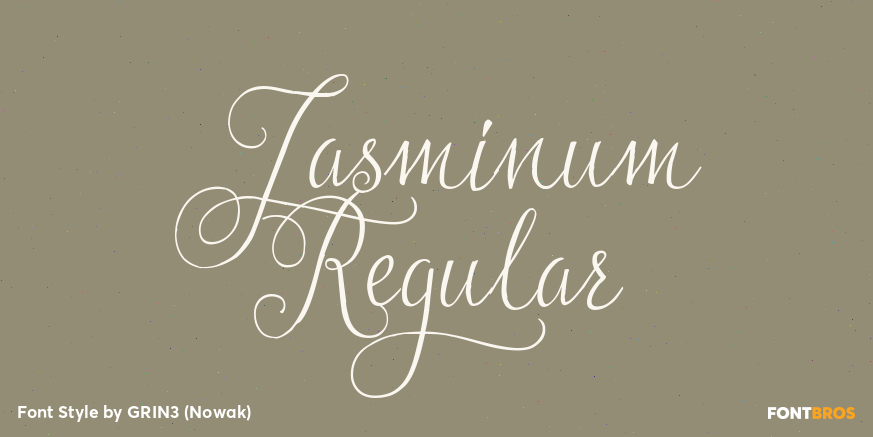 Jasminum Regular Poster