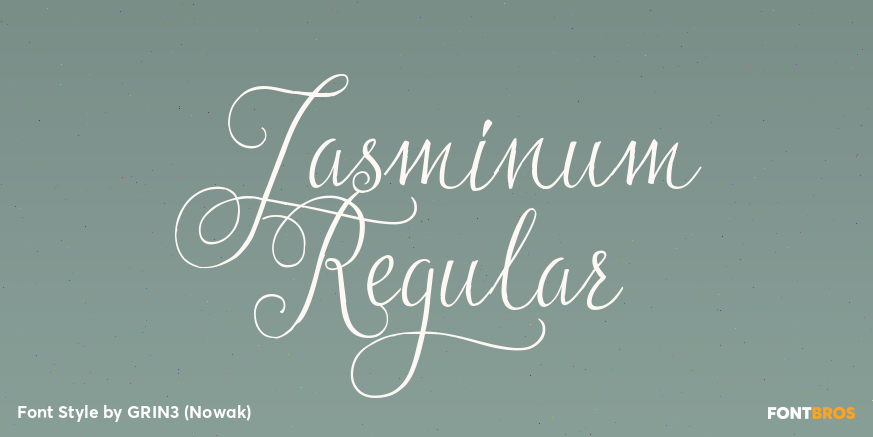Jasminum Regular Poster
