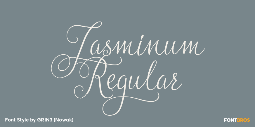 Jasminum Regular Poster