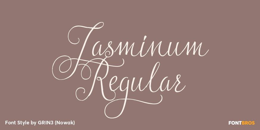Jasminum Regular Poster