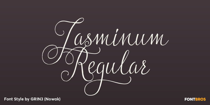 Jasminum Regular Poster