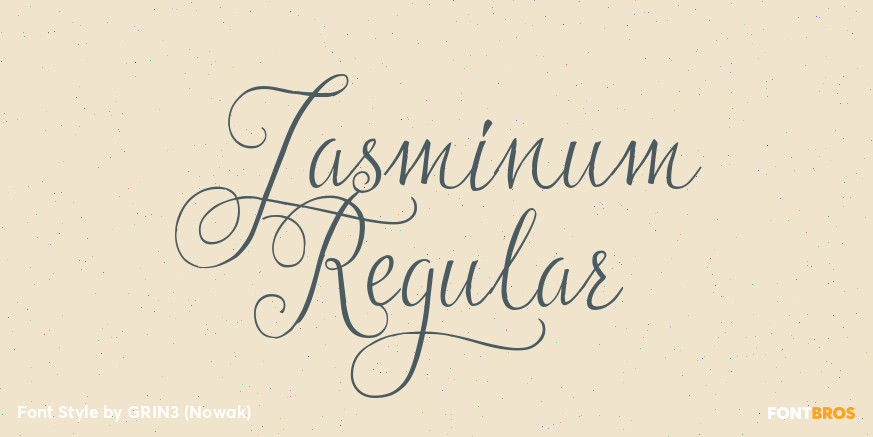 Jasminum Regular Poster