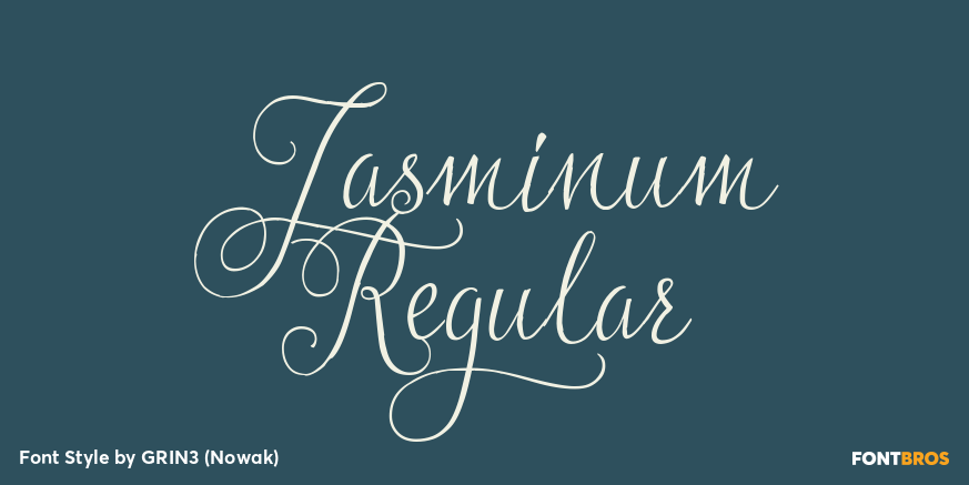 Jasminum Regular Poster