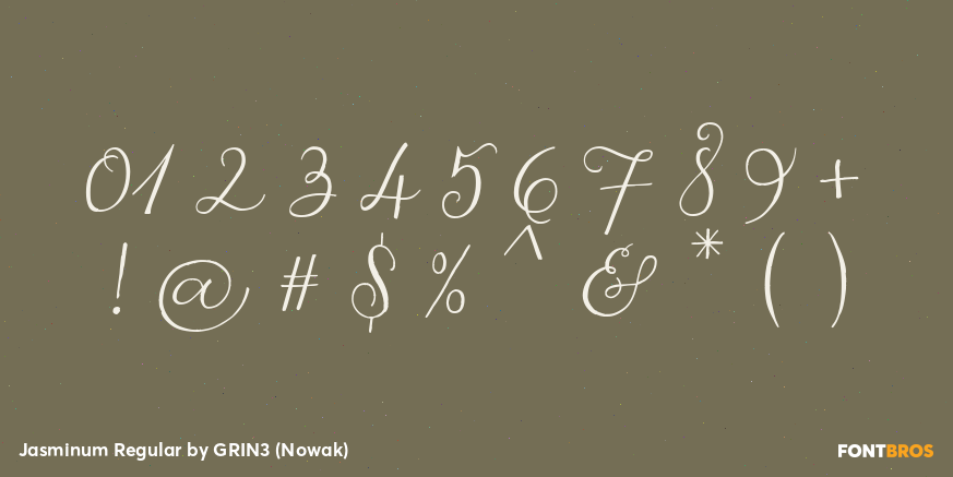 Jasminum Regular Font Poster #4