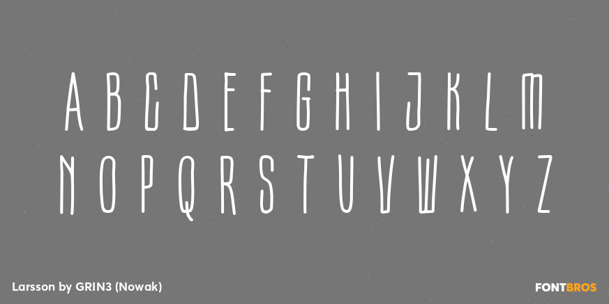 Larsson Font Poster #2