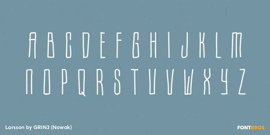 Larsson Font Poster #3