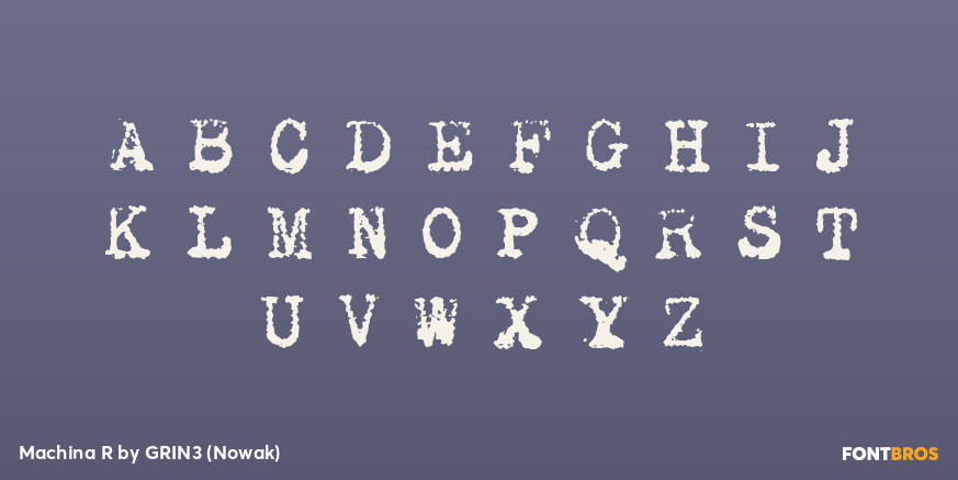 Machina R Font Poster #2