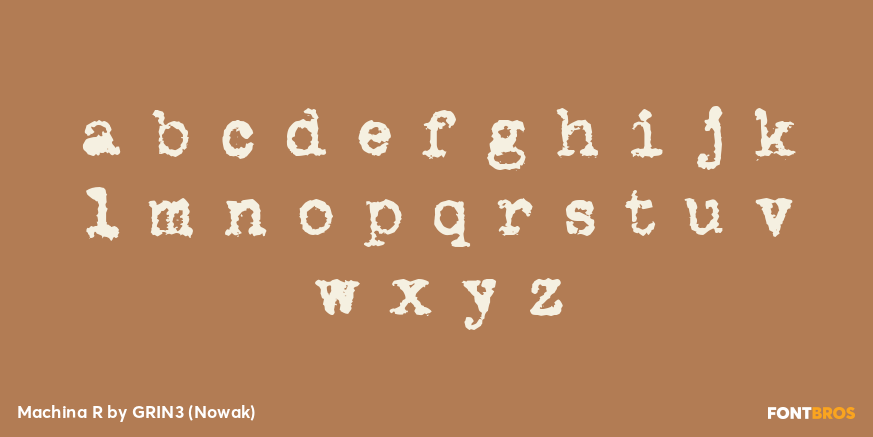 Machina R Font Poster #3