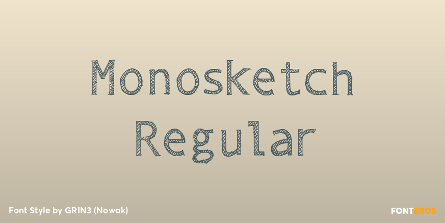 Monosketch Regular Poster