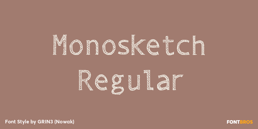Monosketch Regular Poster