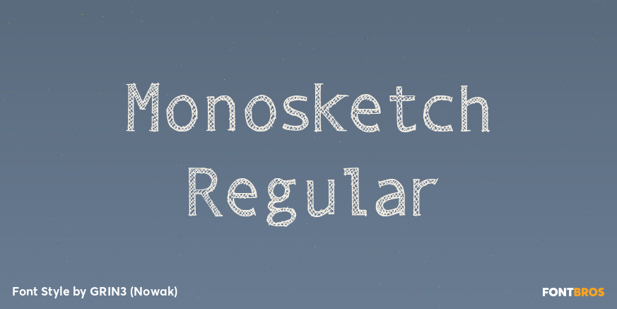 Monosketch Regular Poster