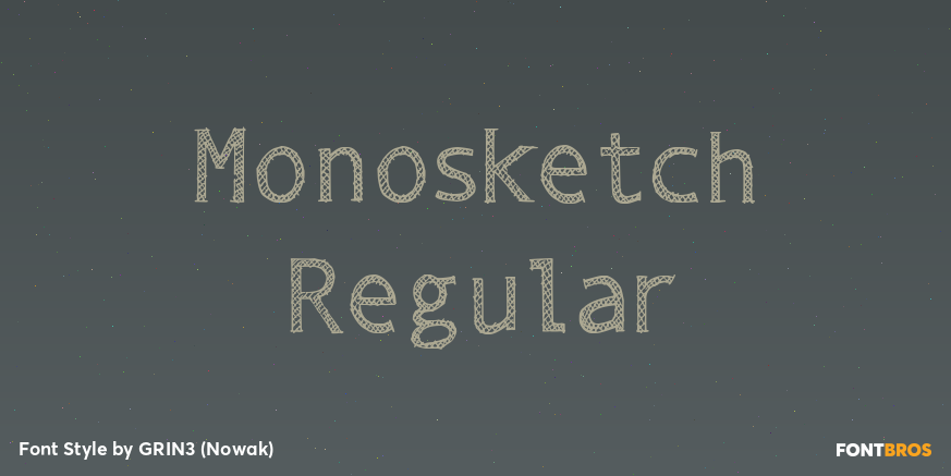 Monosketch Regular Poster