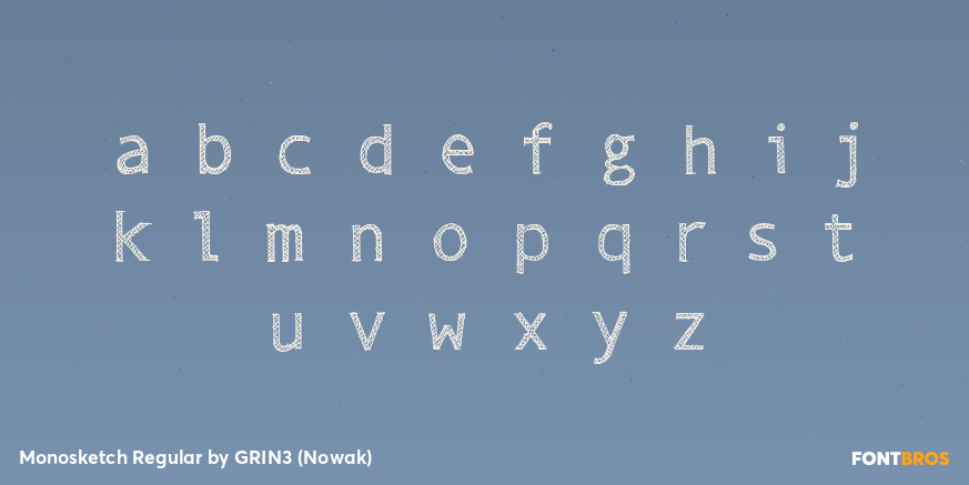 Monosketch Regular Font Poster #1