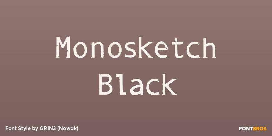 Monosketch Black Poster