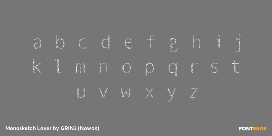 Monosketch Layer Font Poster #3