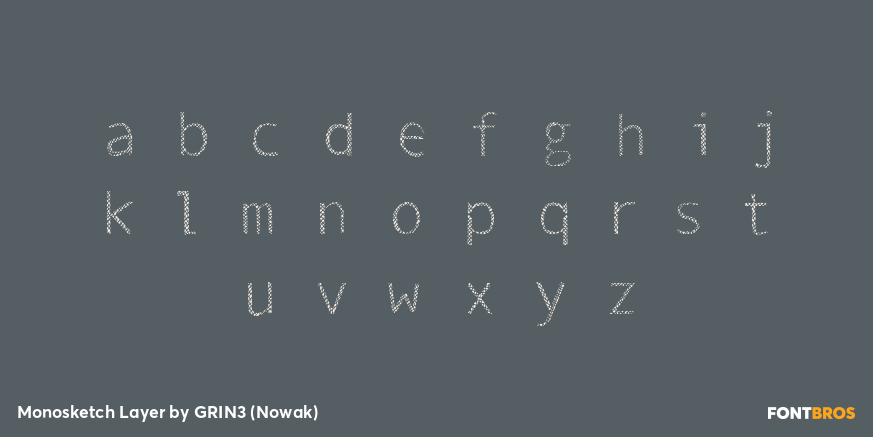 Monosketch Layer Font Poster #1