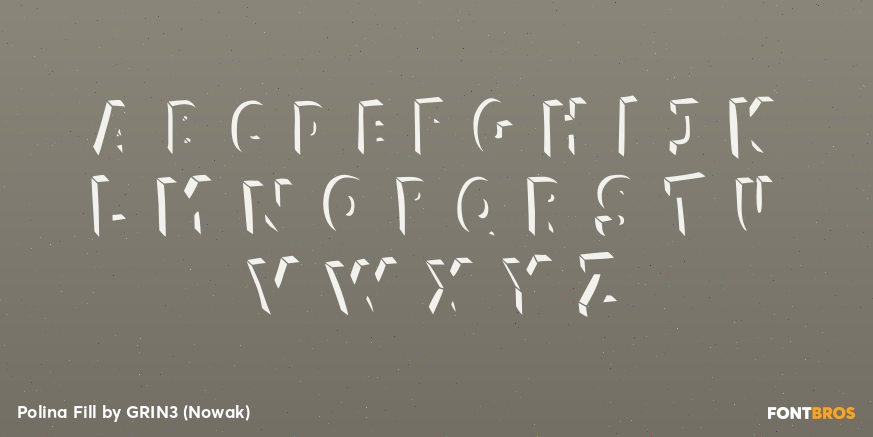 Polina Fill Font Poster #2