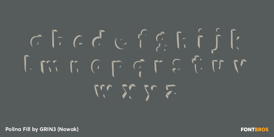 Polina Fill Font Poster #3