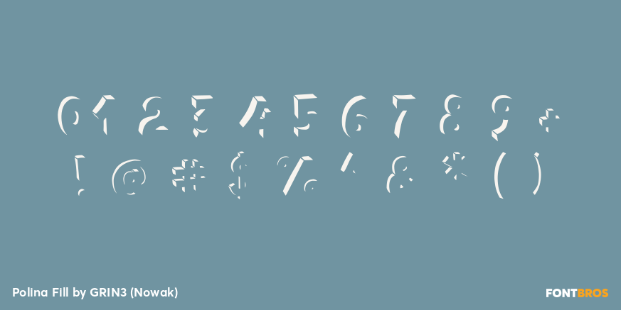 Polina Fill Font Poster #4