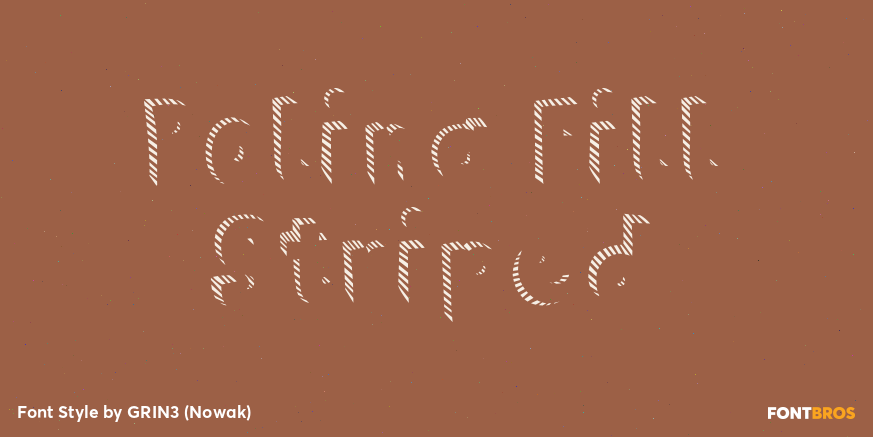 Polina Fill Striped Poster