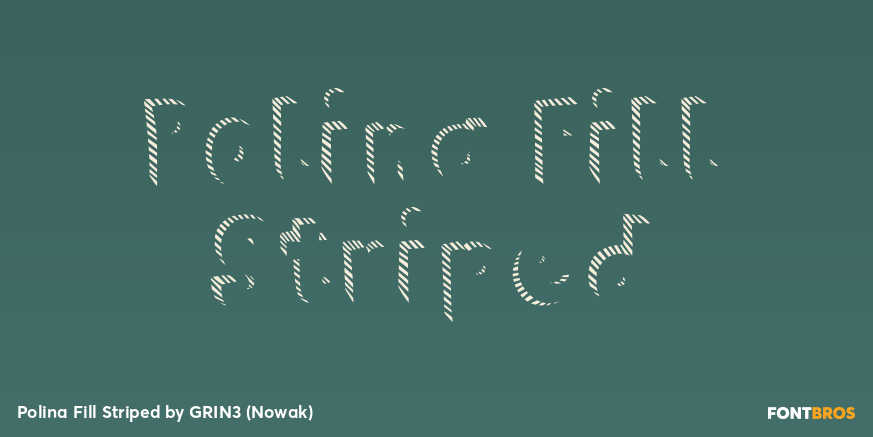 Polina Fill Striped Poster