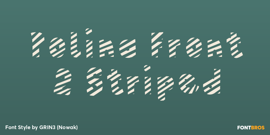 Polina Front 2 Striped Poster