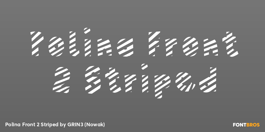 Polina Front 2 Striped Poster