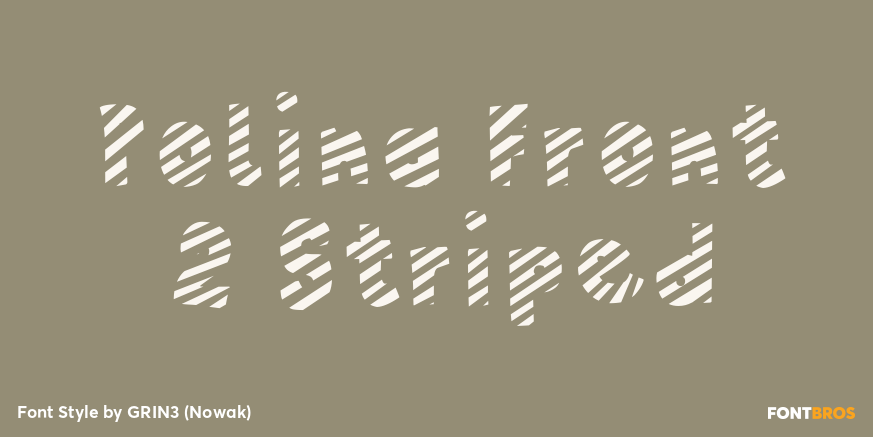 Polina Front 2 Striped Poster