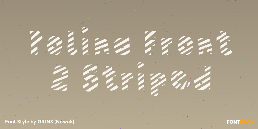 Polina Front 2 Striped Poster