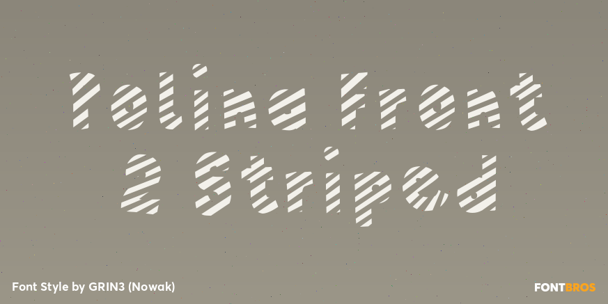 Polina Front 2 Striped Poster