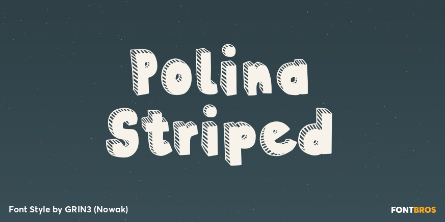 Polina Striped Poster