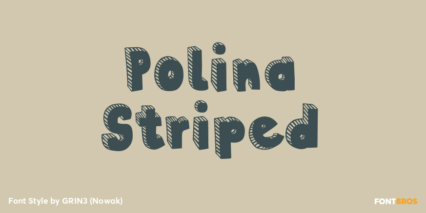 Polina Striped Poster