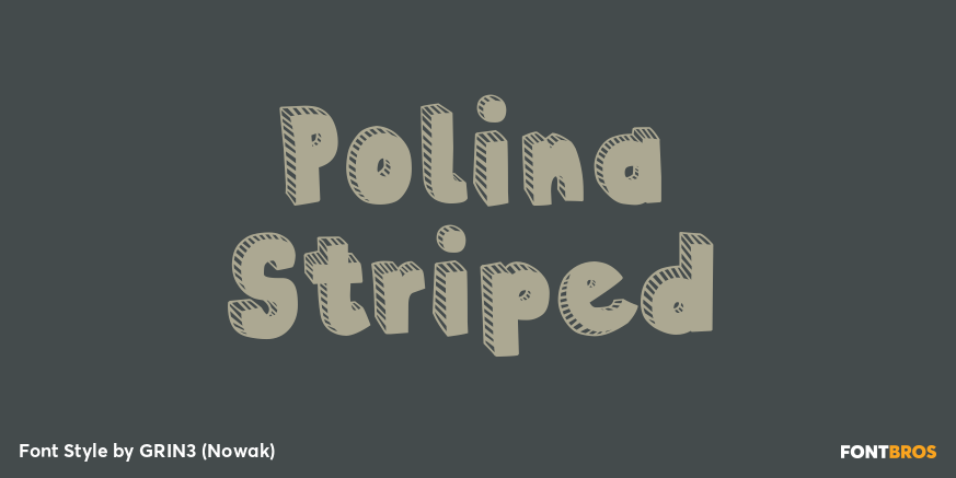 Polina Striped Poster