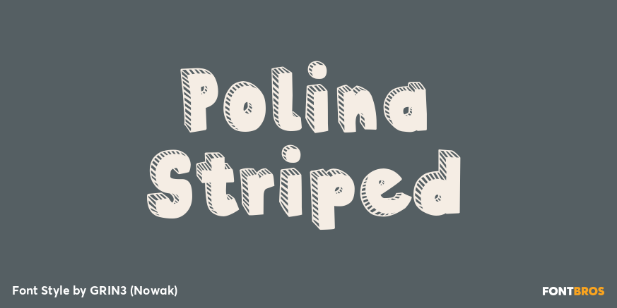 Polina Striped Poster