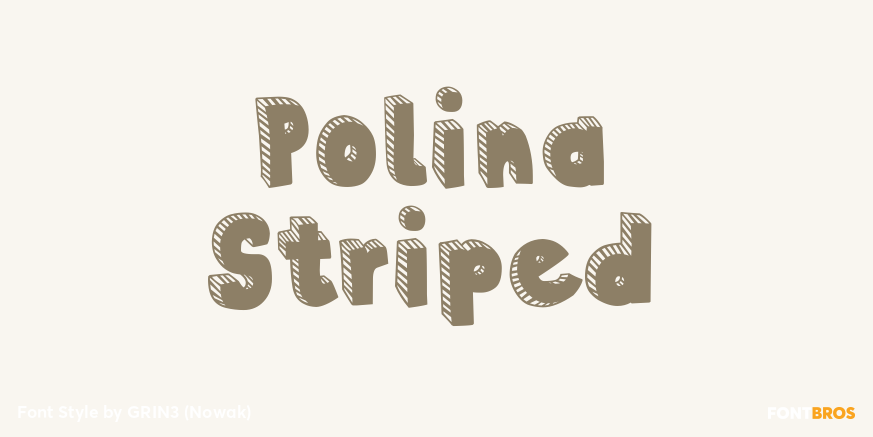 Polina Striped Poster