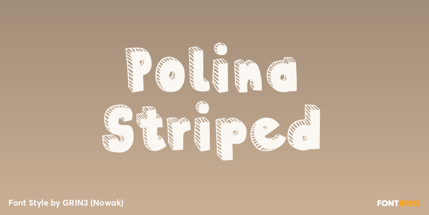 Polina Striped Poster