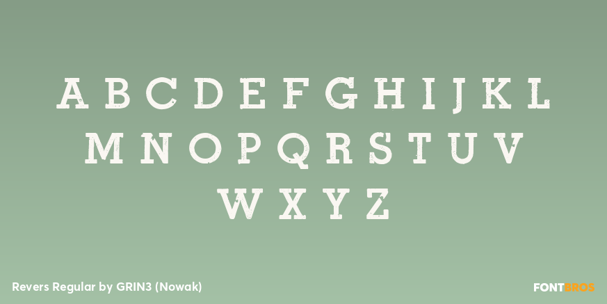 Revers Regular Font Poster #2