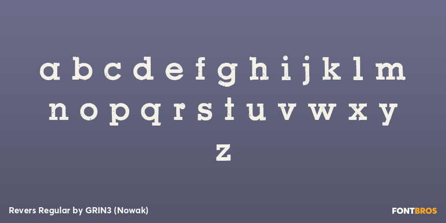 Revers Regular Font Poster #1