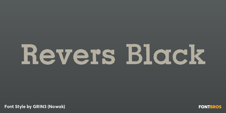 Revers Black Poster