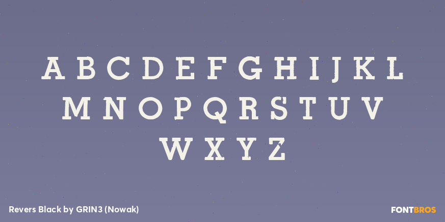 Revers Black Font Poster #2