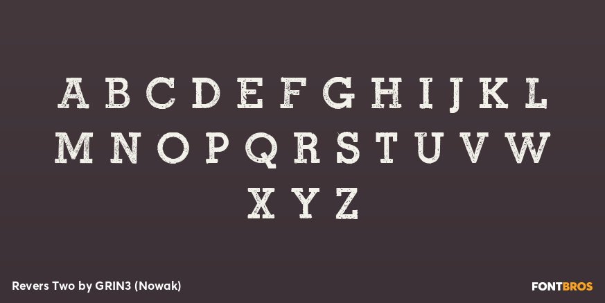 Revers Two Font Poster #1