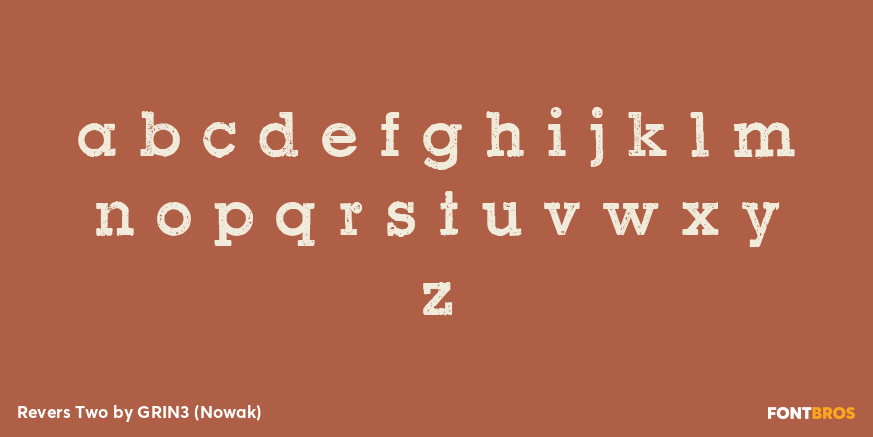 Revers Two Font Poster #1