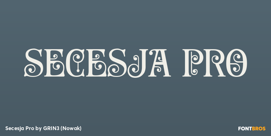 Secesja Pro Font Poster #1