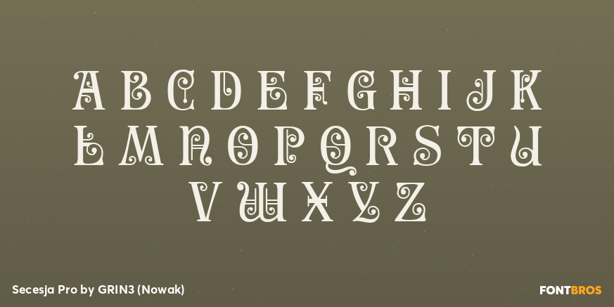 Secesja Pro Font Poster #3
