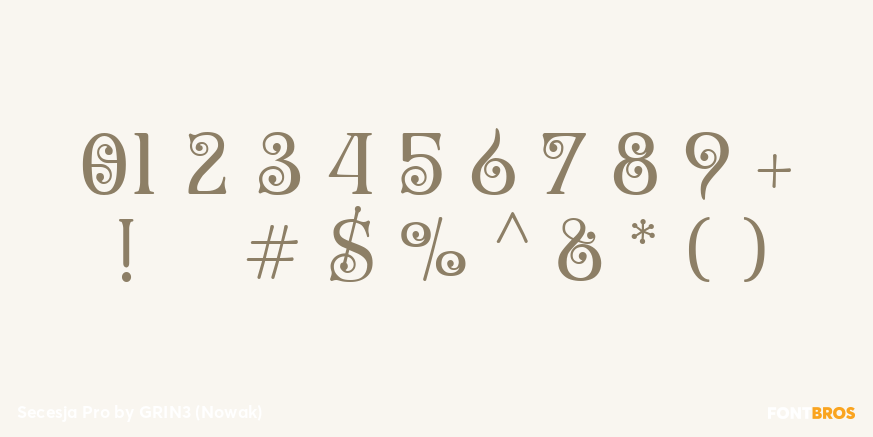 Secesja Pro Font Poster #4