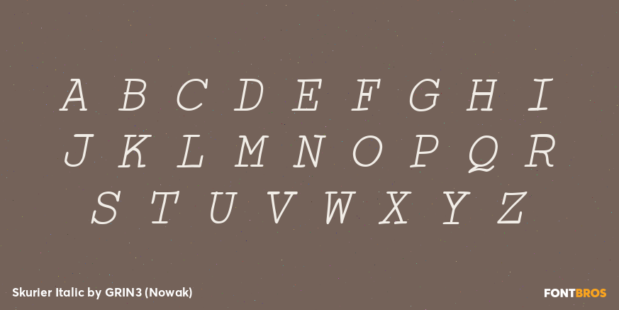 Skurier Italic Font Poster #1