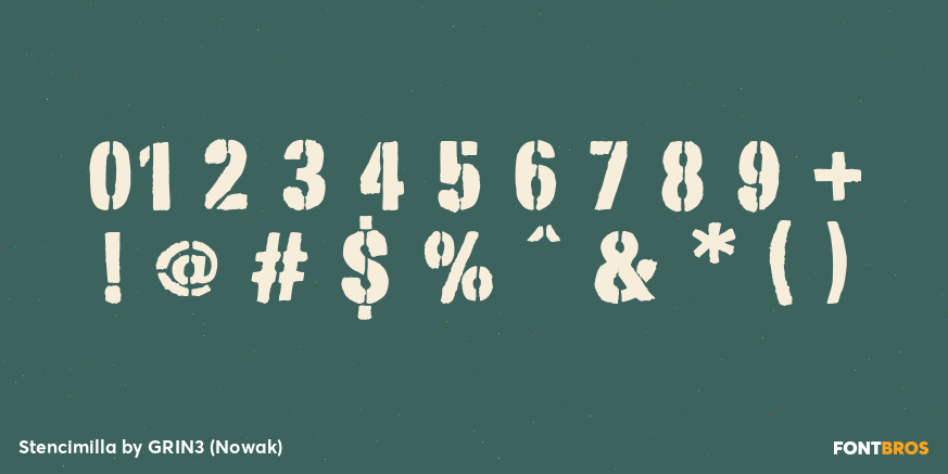 Stencimilla Font Poster #4