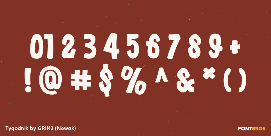 Tygodnik Font Poster #4