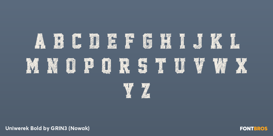 Uniwerek Bold Font Poster #2