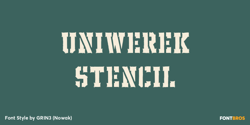 Uniwerek Stencil Poster